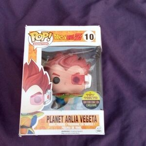 Funko Pop! Animation Dragon Ball Z Planet Arlia Vegeta Vinyl Figure - Red Hair